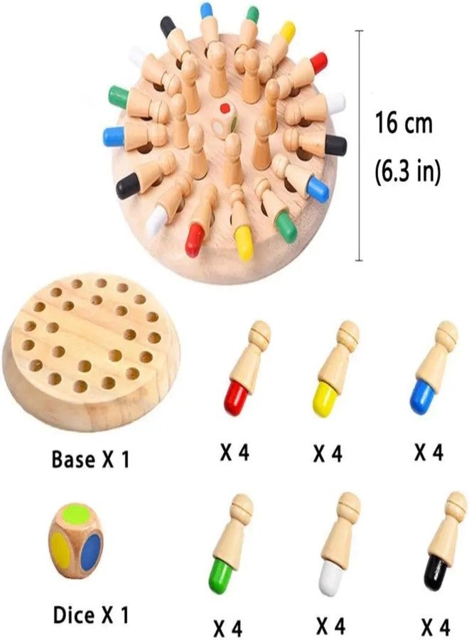 Bittern Wooden Memory Match Stick Chess Game, BLOWEST Colorful Memory Chess, Funny Block Board Game, Early Educational Toy, Brain Training Games for Kids - Image 2